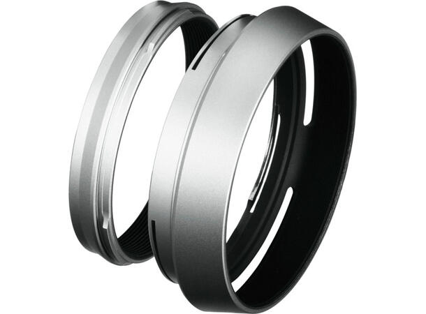 Fujifilm LH-X100 Sølv Adapterring og solblender for Fuji X100 